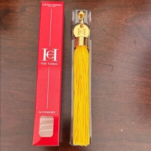 Carolina Herrera Gold and Yellow Tassel